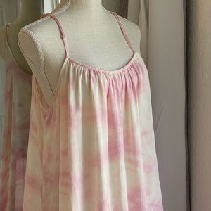 Intimately Free People Maxi Slip Dress in pink tie-dye
